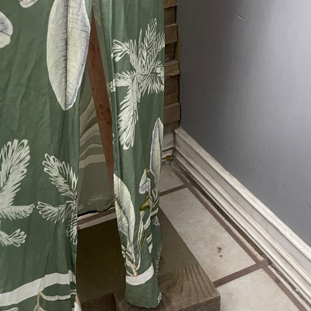 Malai Green Floral tropical Maxi Dress - Picture 3 of 9